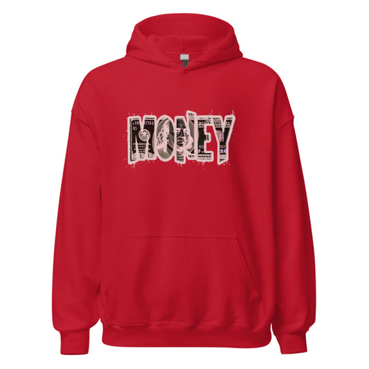 The word money together is a dollar paper inside the word